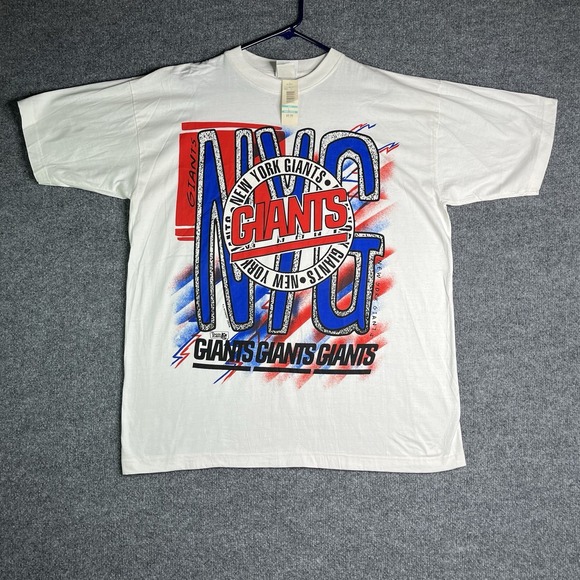 Other - Vintage Magic Johnson New York Giants T-shirt Large White Dead‎ Stock
